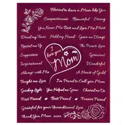I Love You Mom Microfiber Print Blanket