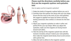 5 Pairs Reusable 3D Magnetic Eyelashes with Eyeliner Kit